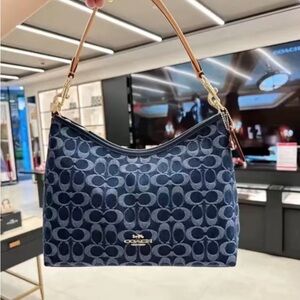 Coach Laurel Shoulder Bag In Signature Denim